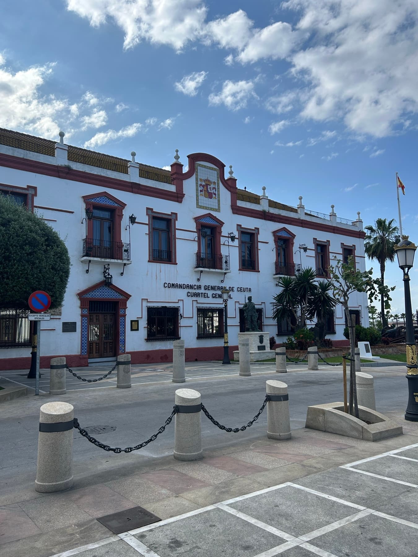 Fachada de la Comandancia General de Ceuta